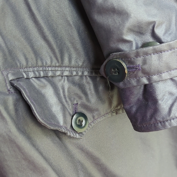 Vintage Women's Woolrich Purple Trench Coat  Size Medium - Picture 7 of 7